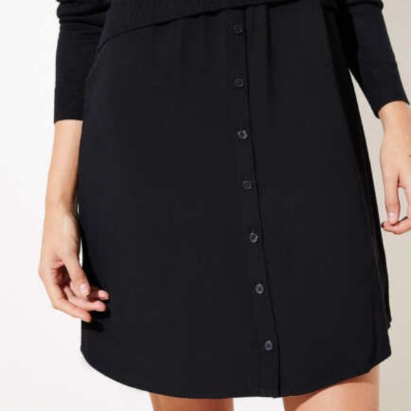 LOFT Black sweater Dress - Picture 3 of 8